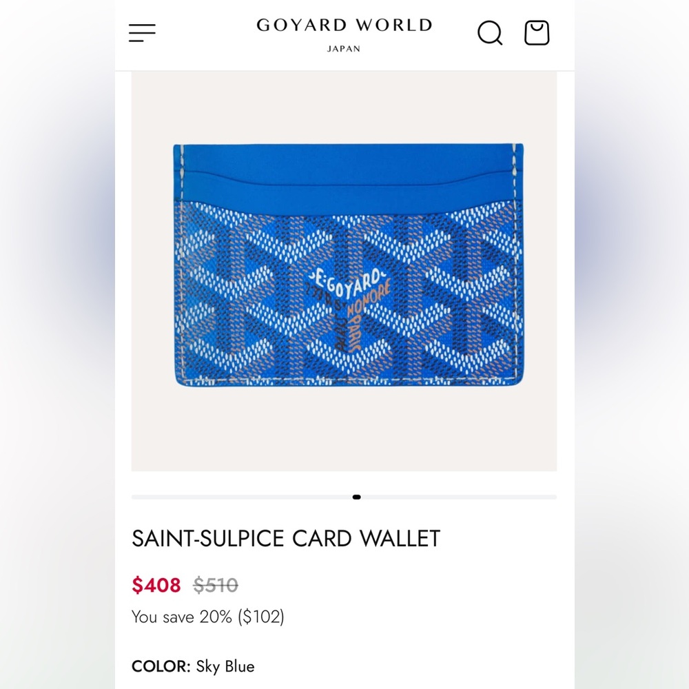 Goyard card wallet